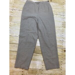 Womens Classic Plaid Pants‎ High Waisted Casual Office Trouser